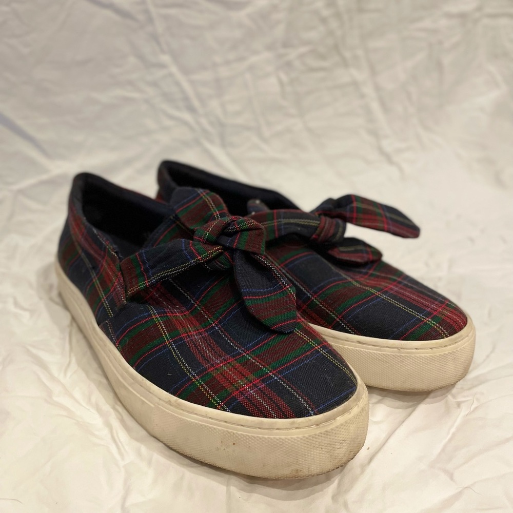 ZARA plaid loafer style sneaker.